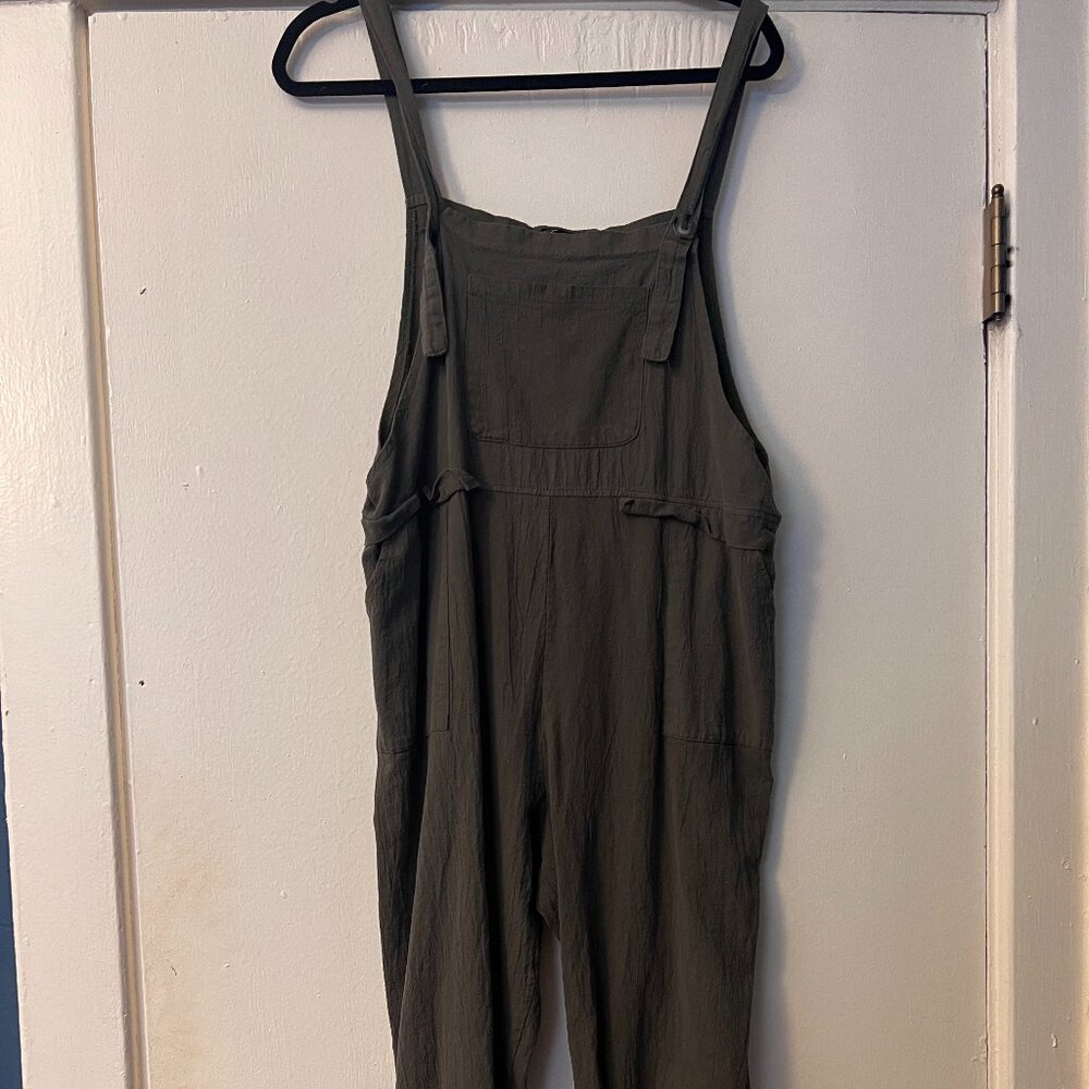 Olive Green Overalls